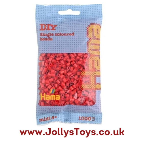 Pack of 1000 Red Hama Beads